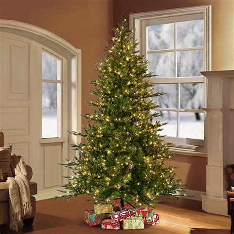 artificial balsam fir christmas tree with lights|More.